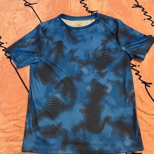 Blue and Black Patterned T-Shirt